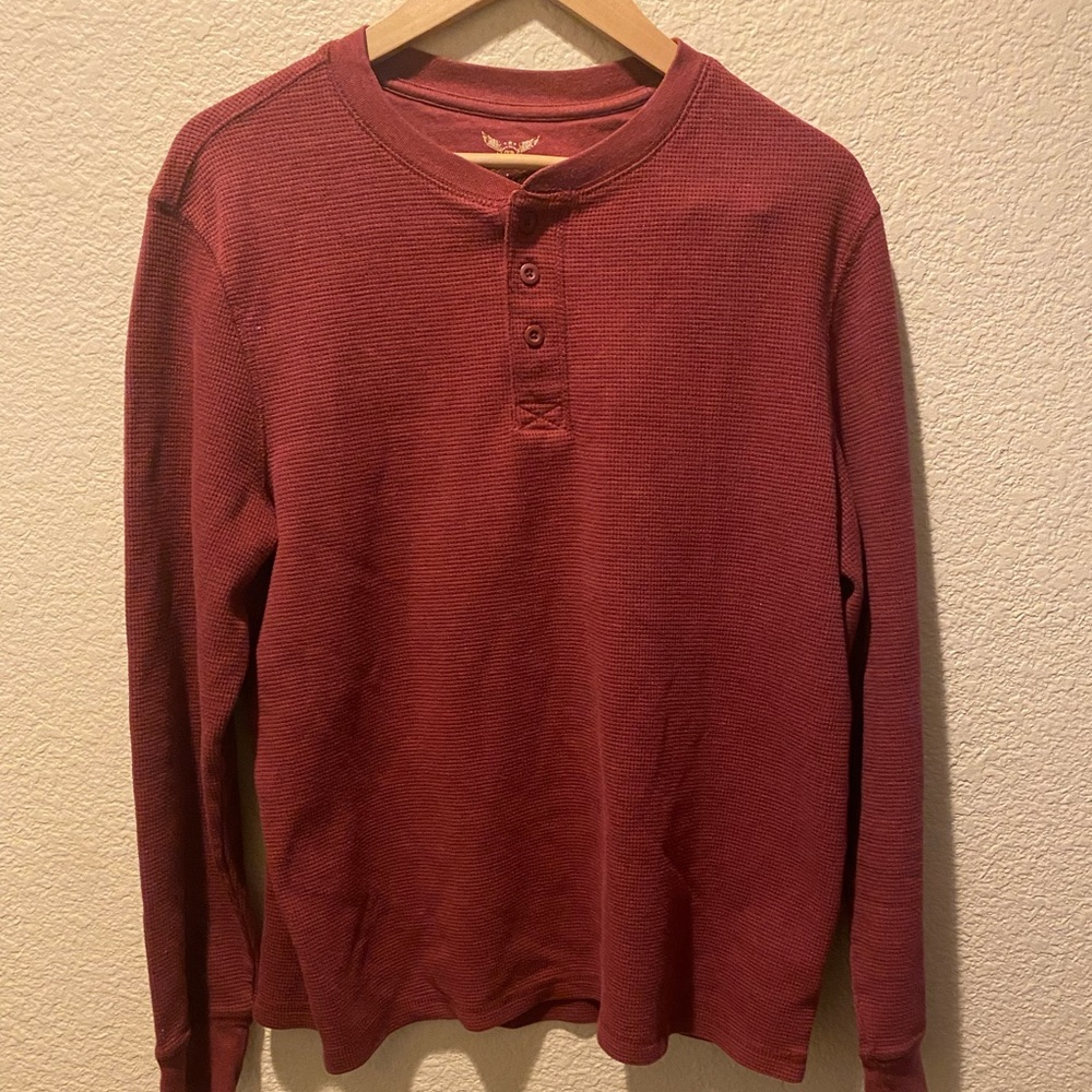 Faded Glory Red Long Sleeve Tee
